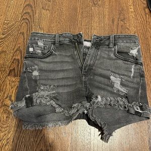 JUSTUSA black denim shorts size M